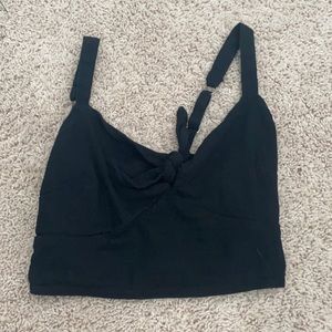 Black Hollister crop top